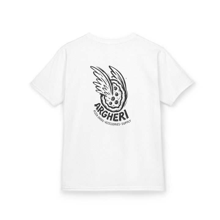 Kids Tee - 'Argheri' Retro Script Logo Cotton Shirt