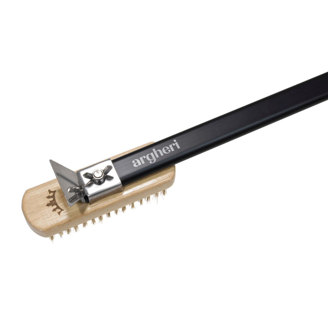 Pro Pizza Oven Brush With Brass Bristles - Argheri